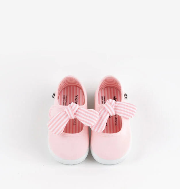 Victoria OJALÁ TELA & FIOCCO RIGHE
Ballerine in tela per bambini 105110 rosa