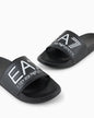 EA7 Emporio Armani Slides Maxi Logo Unisex Black - 7X000108 AF15118 UC001