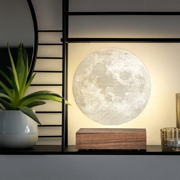Schwebende Mondlampe, magnetisch schwebende 3D-LED-Lampe, Einrichtungsdesign