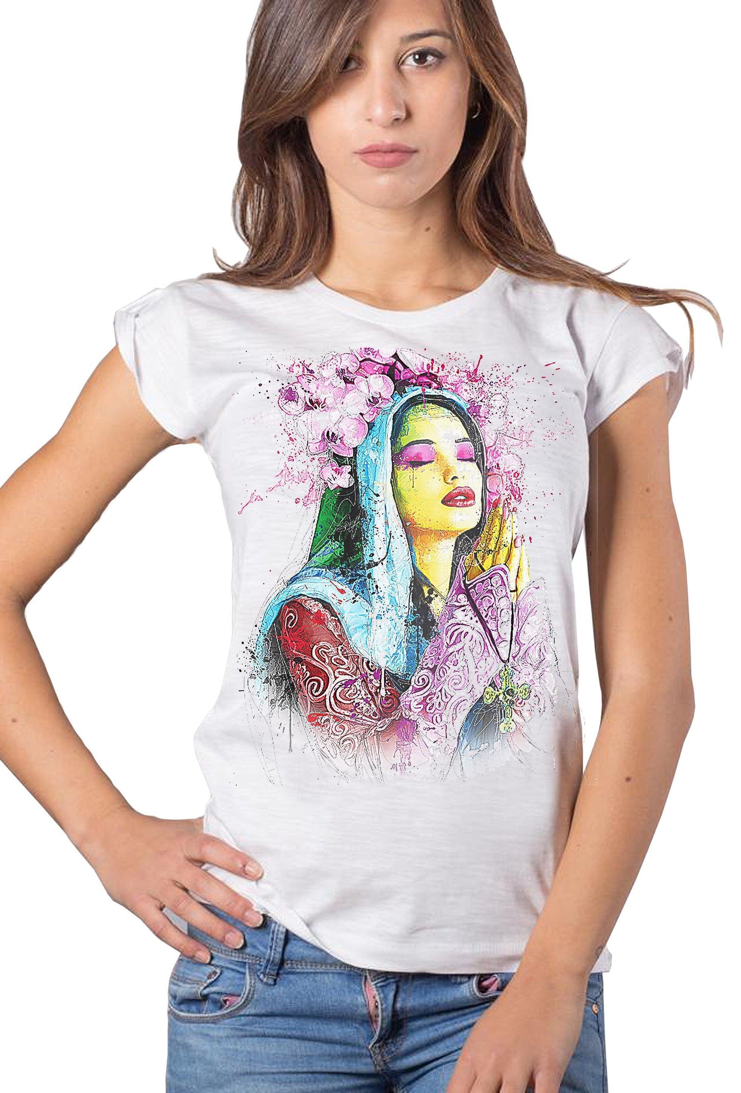 T-shirt Donna Fiammata STREET STYLE - Cotone Bio