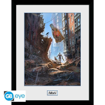 ABYSTYLE FALLOUT 4: STRASSENSZENE GERAHMTES POSTER BILDERRAHMEN DRUCK 30x40