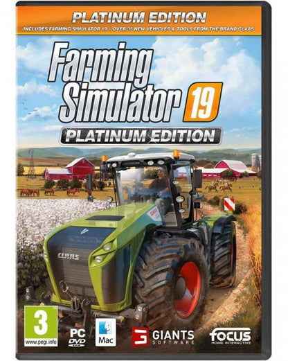 Farming Simulator 19 Platinum Edition PC Computer Videospiel Deutsch Neu