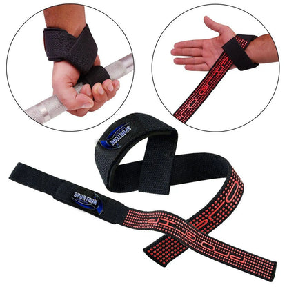 Fasce per stacchi pesi palestra cinghie sollevamento straps Bodybuilding Powerlifting