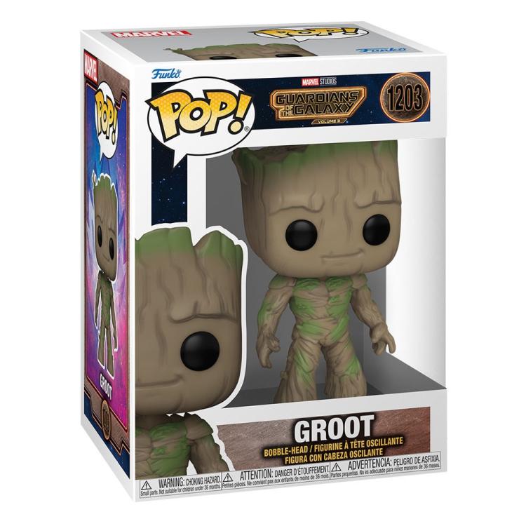 Funko Pop! Marvel Guardians Of The Galaxy Vol. 3 – (1203) Groot Wackelkopf-Figur
