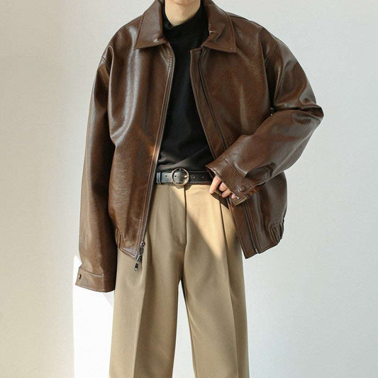 Men's Casual Leather Jacket