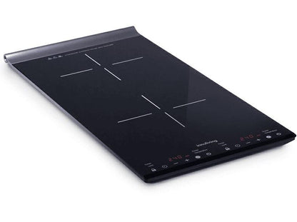 Doppeltes Induktionskochfeld mit Anzeige 57x31cm 3100W