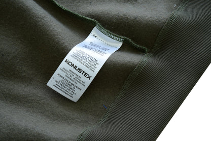 Felpa KONUSTEX LYSEO verde con cappuccio e rinforzi