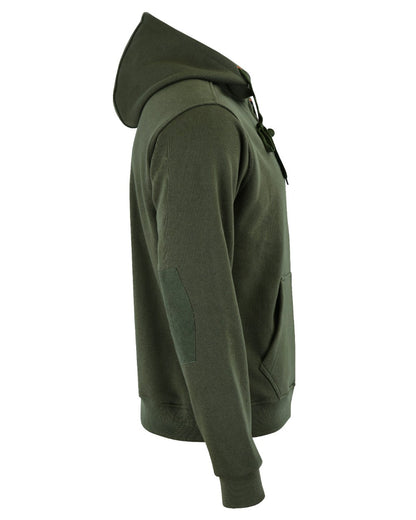 Felpa KONUSTEX LYSEO verde con cappuccio e rinforzi