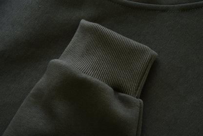 Felpa KONUSTEX LYSEO verde con cappuccio e rinforzi