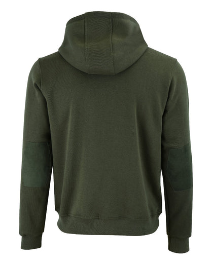 Felpa KONUSTEX LYSEO verde con cappuccio e rinforzi