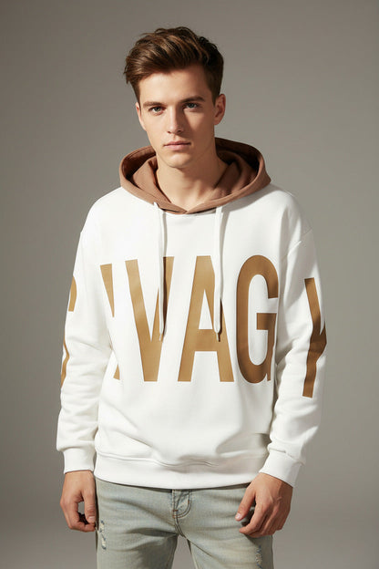 Felpa con Cappuccio Uomo Oversize Streetwear