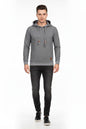 Men's Hooded Sporty Sweatshirt: Streetwear Style and Total Comfort