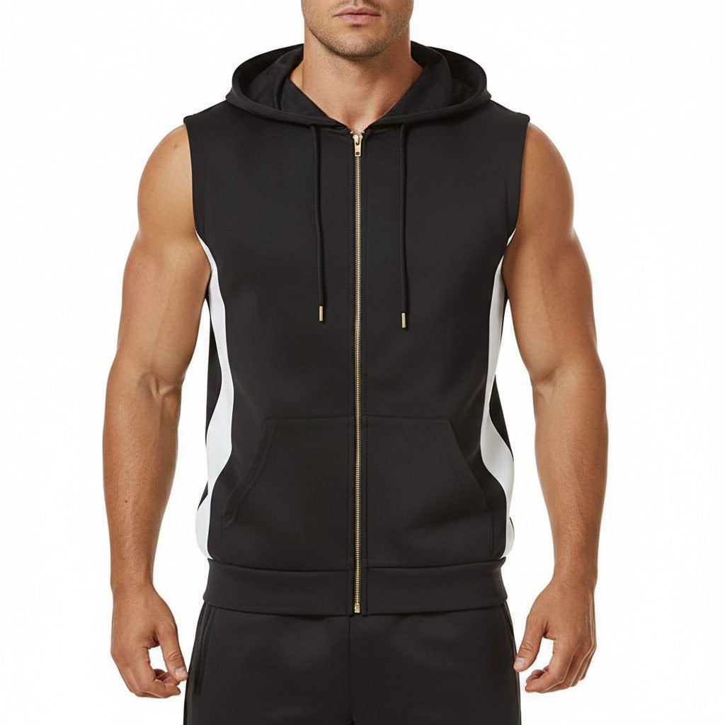 Felpa Uomo con Zip Bodybuilding – Hoodie Palestra Slim Fit