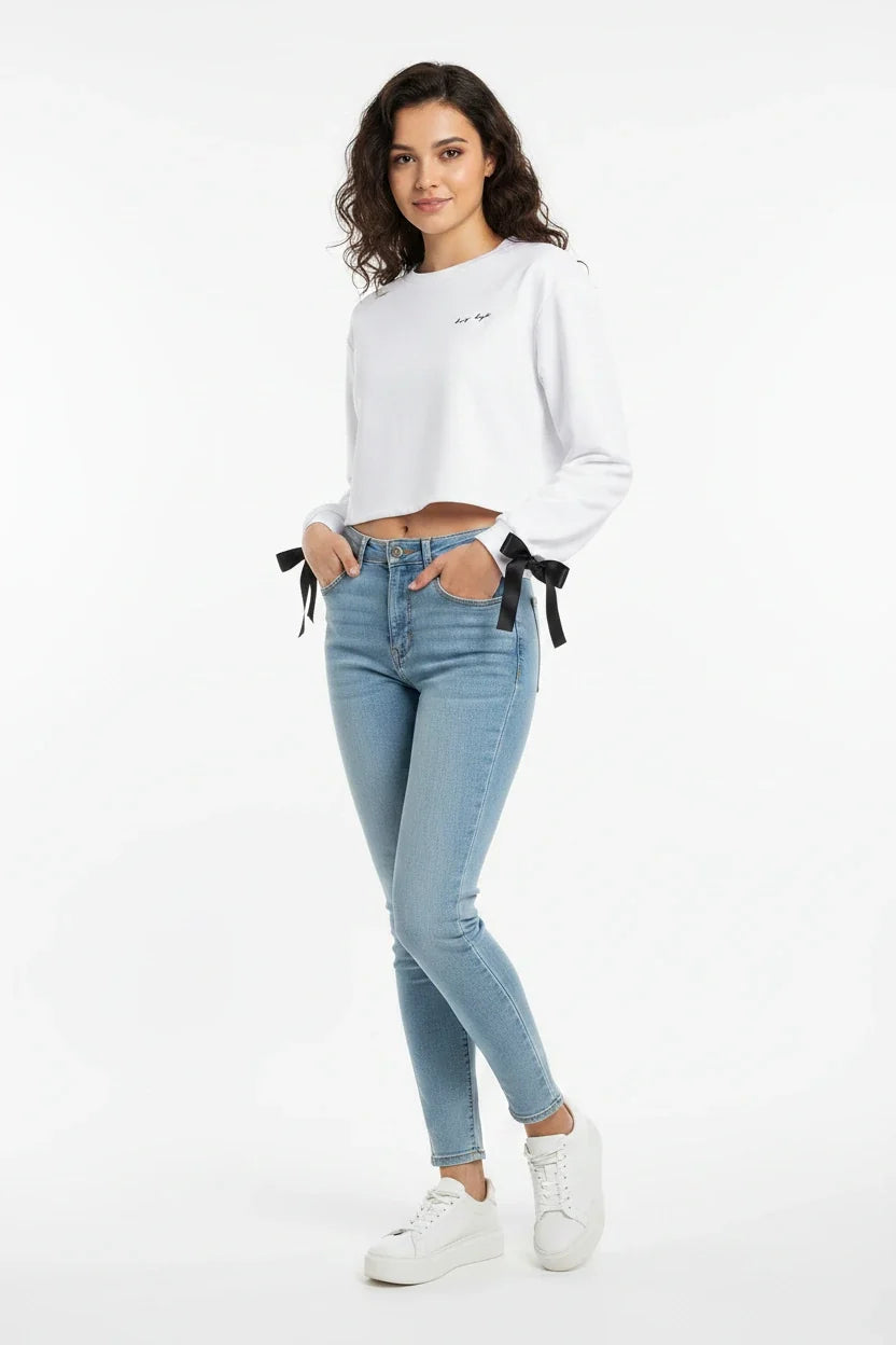 Felpa Donna Girocollo Sportiva | Felpa Casual Comoda per Tempo Libero e Outfit Daily