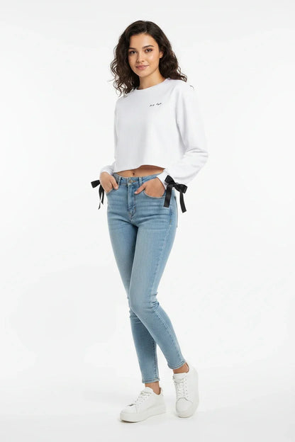 Felpa Donna Girocollo Sportiva | Felpa Casual Comoda per Tempo Libero e Outfit Daily