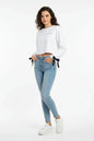 Women's Crew Neck Sporty Sweatshirt | Comfortable Casual Sweatshirt for Leisure and Daily Outfits