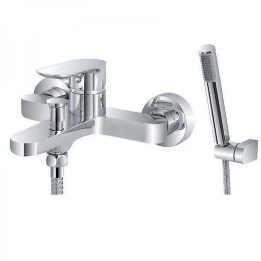 Ferdiras Miscelatore monocomando esterno per vasca con duplex serie Flat