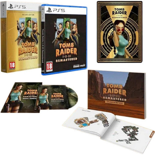 Tomb Raider 1-3 Remastered Deluxe Edition Ps5 Starring Lara Croft Playstation