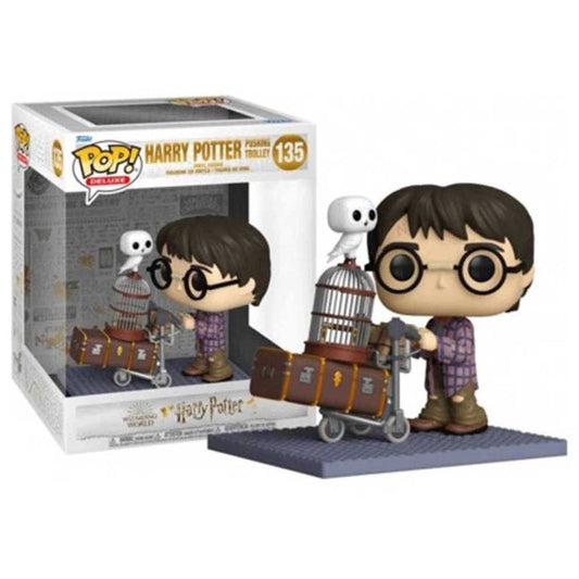Funko Pop! Harry Potter (135) - Harry Potter schiebt Trolley Vinyl Hogwarts