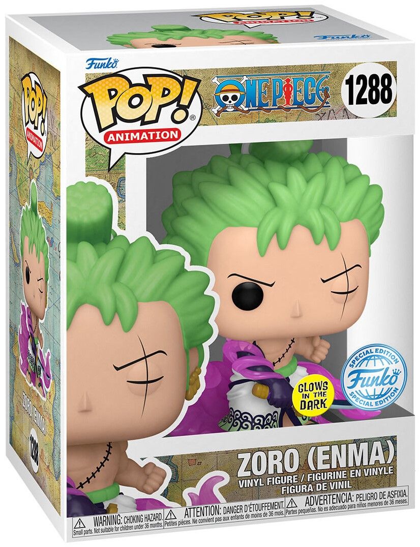 Funko Pop! Animation - One Piece (1288) Zoro W/ Enma Figur Special Gitd 9cm
