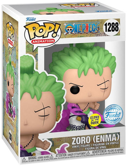 Funko Pop! Animation - One Piece (1288) Zoro W/ Enma Figur Special Gitd 9cm