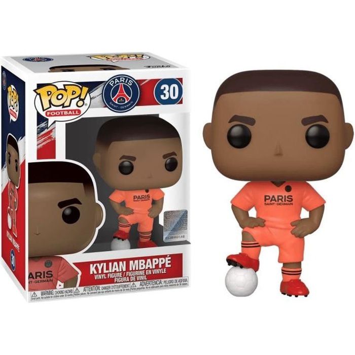 Funko Pop! Football Paris Saint Germain - (30) Kylian Mbappé Auswärts-Trikot PSG 9cm