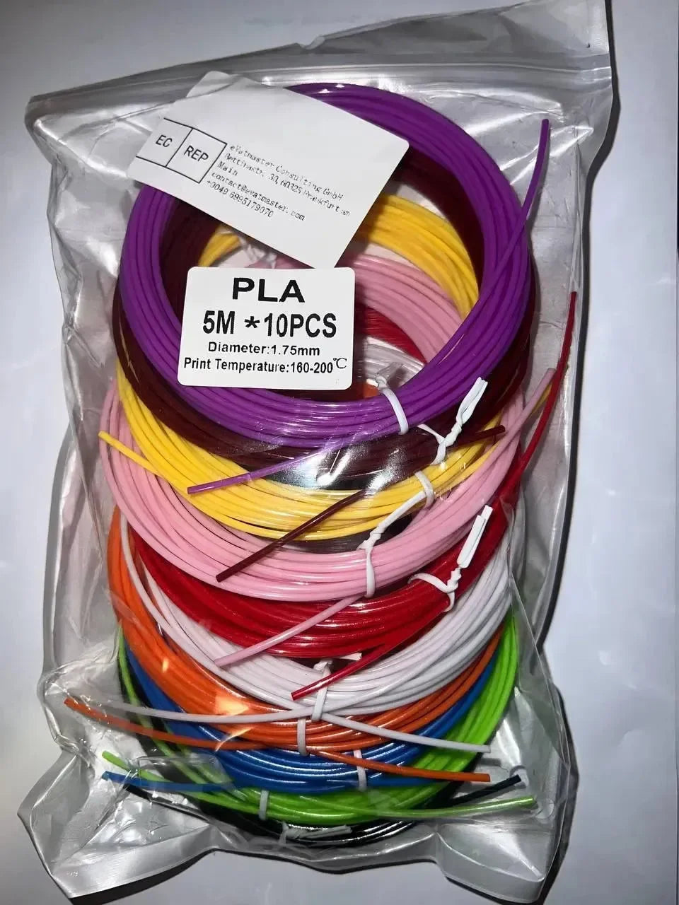 Filamento penna 3D PLA 5M*10PCS