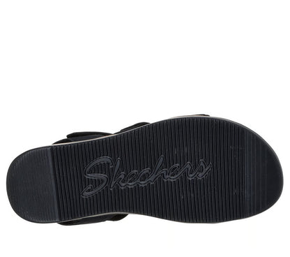 Skechers Lifted Comfort 163252/BLK Nero – Sandali Donna Vegan Memory Foam
