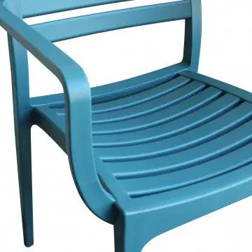 Stapelbarer Sessel Eveline aus Polypropylen – Maße: 58,5x55,2x84cm