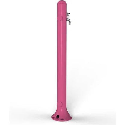 Fontana da esterno Arkema con rubinetto di colore fucsia