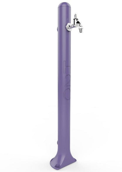 Fontana da esterno Arkema con rubinetto di colore viola