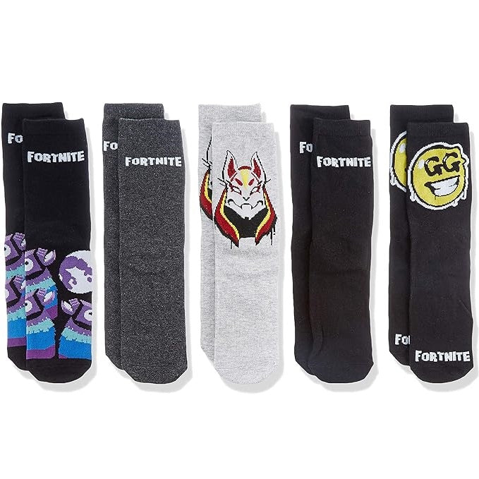 Cerdà Socken (Fortnite) 5 Paar Baumwollsocken Jungen Unisex 35-38 Geschenkbox
