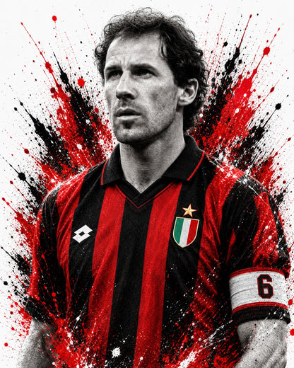 Franco Baresi – T-Shirt Calcio Icone da Stadio | GALESPORT