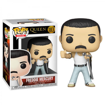 Funko Pop! Rocks Queen – (183) Freddie Mercury Radio Gaga Figur Live 9 cm