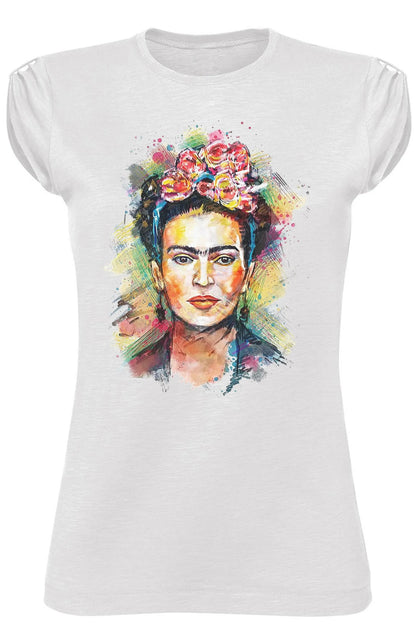 T-shirt Frida Kahlo Donna Bio - Cotone Organico 100% Made in Italy