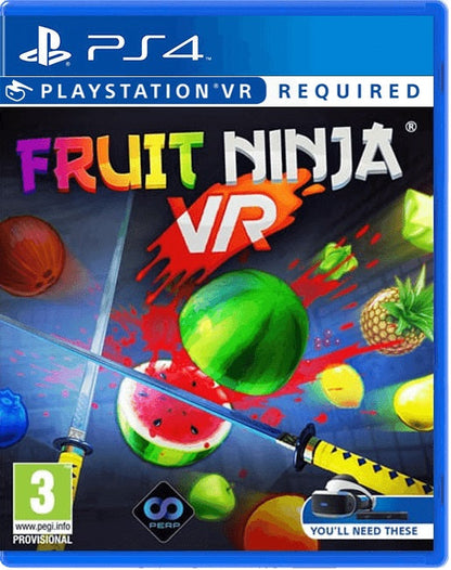 Fruit Ninja VR Edition PS4 Videospiel Playstation 4 Früchte Spiel Italienisch Neu