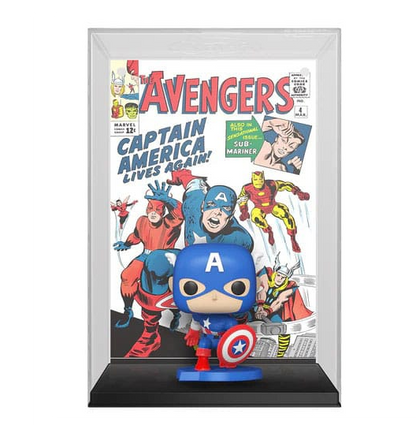 Funko Pop ! Comic Cover Marvel Avengers -(27) Captain America Special Exm Figure