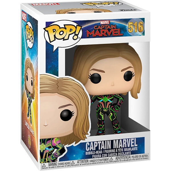 Funko Pop Marvel Captain Marvel (516) Captain Marvel Vinylfigur Brie Larson