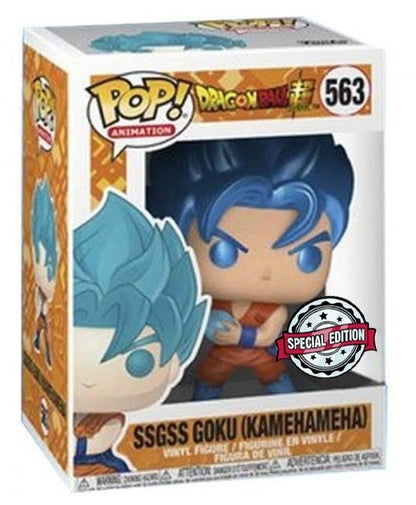 Funko Pop Dragon Ball Super (563) Ssgss Goku Kamehameha Special Edition Metallic