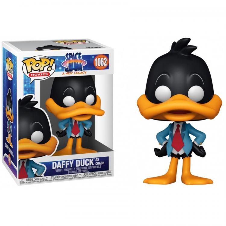 Funko Pop! Movies Space Jam A New Legacy (1062) - Daffy Duck als Coach - Figur 9cm