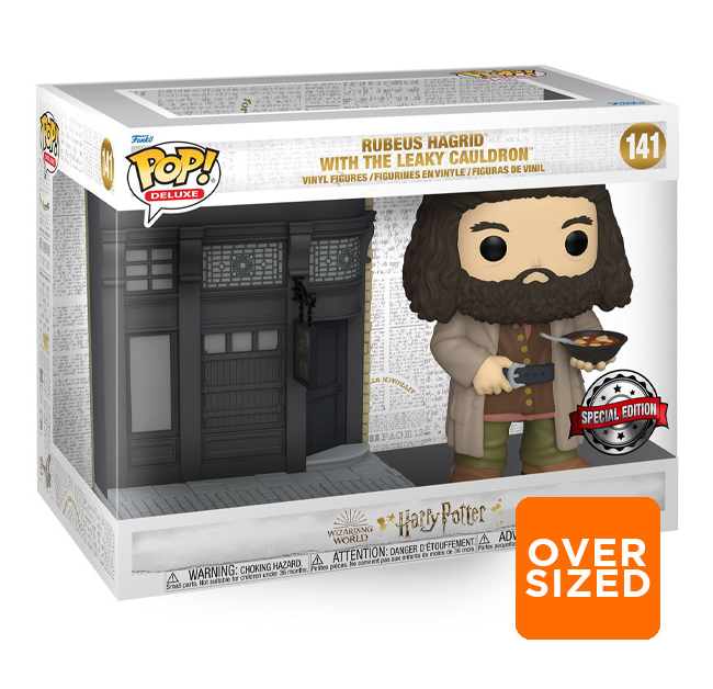 Funko Pop ! Movie Moments Deluxe - (141) Rebeus Hagrid With The Leaky Cauldron