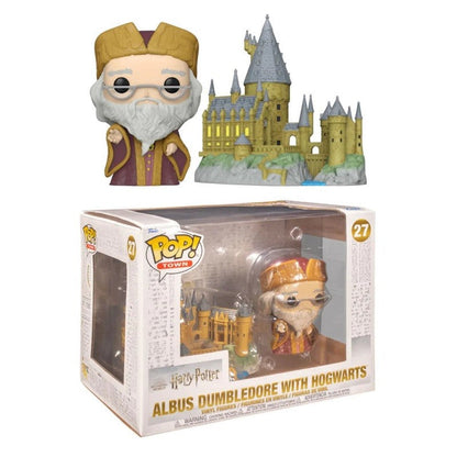 Funko Pop! Town Harry Potter (27) Albus Dumbledore mit Hogwarts Vinylfigur