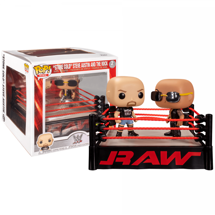 Funko Pop WWE 2 - Stone Cold Steve Austin und The Rock Vinylfigur Wrestling