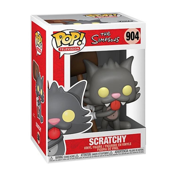 Funko Pop! Television – Die Simpsons (904) Scratchy Vinyl Figur 9cm Statue