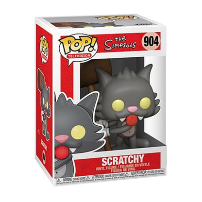 Funko Pop! Television – Die Simpsons (904) Scratchy Vinyl Figur 9cm Statue