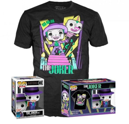 Funko Pop The Joker Wt Speaker Special Edition 403 + T-Shirt XL Vinyl Figur