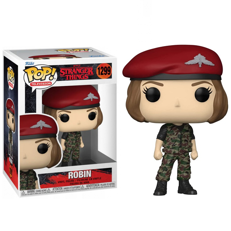 Funko Pop! Television – Stranger Things S4 (1299) Robin mit Hunter – Vinylfigur