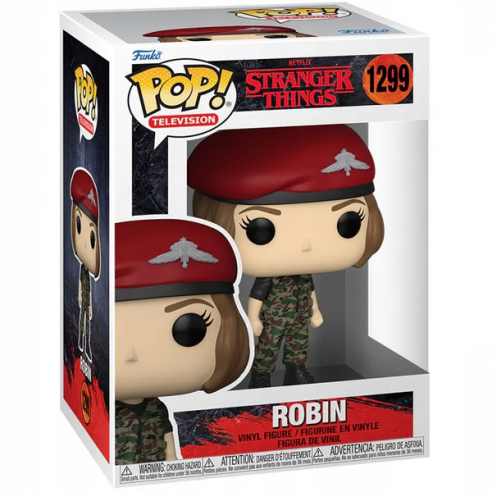 Funko Pop! Television – Stranger Things S4 (1299) Robin mit Hunter – Vinylfigur