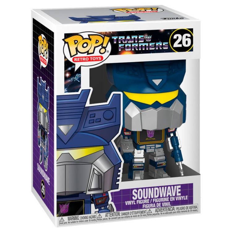 Funko Pop! Retro Toys Transformers - (26) Soundwave Figur Vinyl 9cm Neu