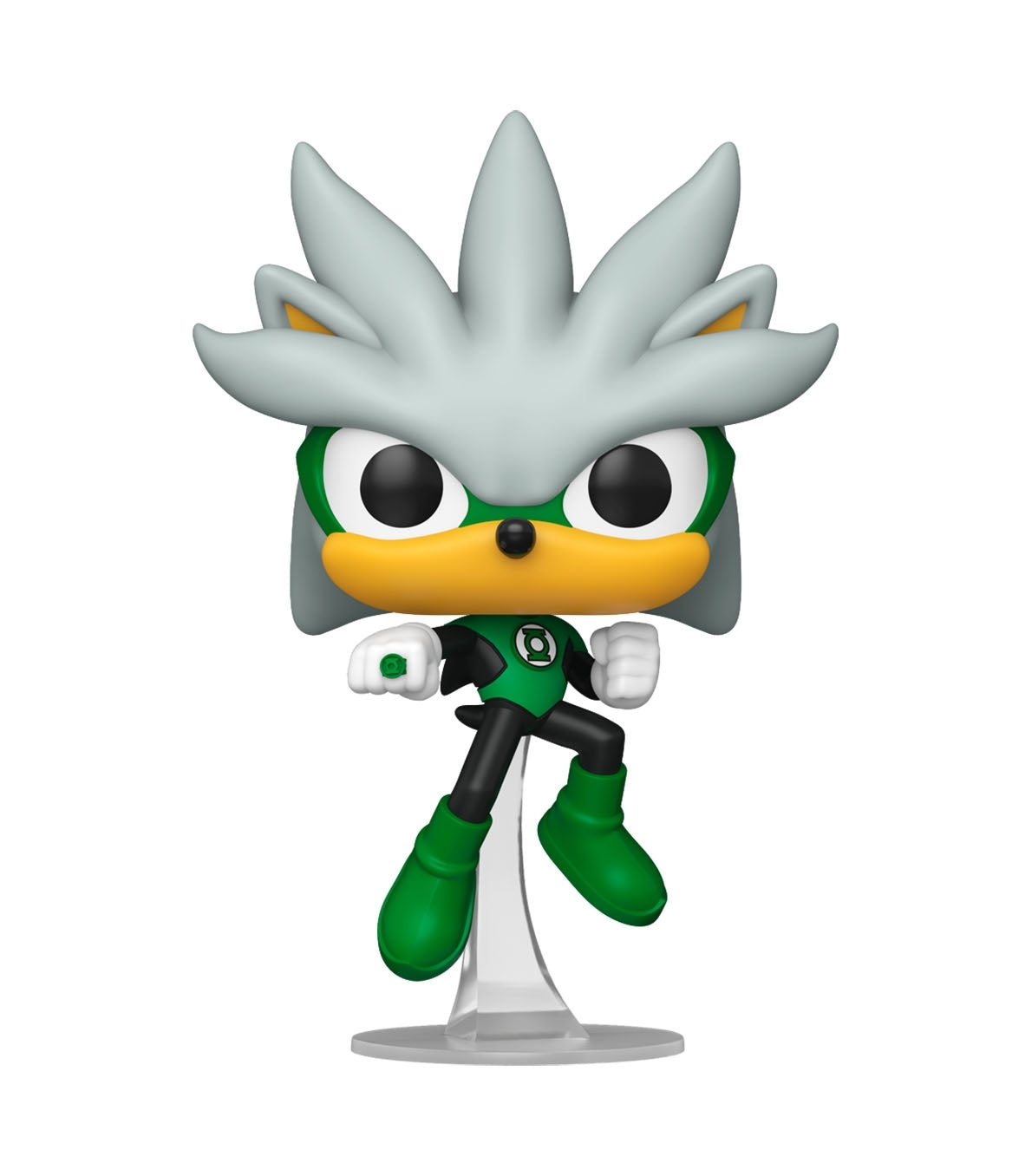 Funko Pop ! Heroes DC X Sonic Hedgehog - (592) Silver As Green Lantern 9cm
